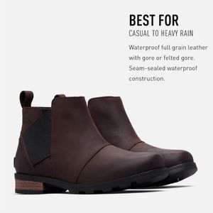 SOREL EMELIE CHELSEA BOOT - CATTAIL BROWN
